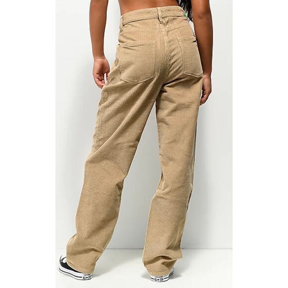 Empyre Tori 90s Khaki Corduroy Baggy Skate Pants Womens 13 - Picture 2 of 10